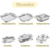 Itopfox Stainless Steel Bakeware Set Of 8, Non-Toxic Oven Safe Pans For Baking, Roasting, Includes Lasagna, Cake, Loaf & Muffin Pans, Dishwasher Safe