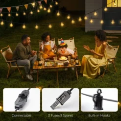 Itopfox Outdoor String Lights - Waterproof LED Globe Patio Lights 30 Ft With Shatterproof Bulbs Connectable Hanging Light For Backyard, Bistro, Porch 12 Itopfox Outdoor String Lights - Waterproof LED Globe Patio Lights 30 Ft With Shatterproof Bulbs Connectable Hanging Light For Backyard, Bistro, Porch -Kid's Home GUEST 7a2df6c6 c414 4eb8 956b 15aa595124c8