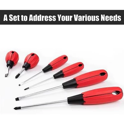 Itopfox Magnetic Screwdriver Set, 6-Piece Tool With 3 Phillips & 3 Flat Head, Professional Cushion Grip For Comfortable Use 6 Itopfox Magnetic Screwdriver Set, 6-Piece Tool With 3 Phillips & 3 Flat Head, Professional Cushion Grip For Comfortable Use - Image 6