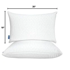 Itopfox Cooling Pillows For Sleeping 2 Pack, Shredded Memory Foam Bed Pillows, Cool Gel Pillow For Hot Sleepers Adjustable Firm Pillow For Side, Back -Kid's Home GUEST 7fd0ac4e 559b 4359 994a 2c661420c041