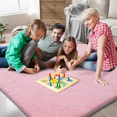 Itopfox Shag Area Rug For Bedroom And Living Room, Ultra Soft Fluffy Indoor Carpet For Dorm, Nursery, Kids And Girls Room Decor In Pink 6 Itopfox Shag Area Rug For Bedroom And Living Room, Ultra Soft Fluffy Indoor Carpet For Dorm, Nursery, Kids And Girls Room Decor In Pink - Image 6