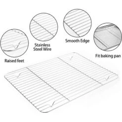 Itopfox Stainless Steel Baking Sheet Set With Cooling Racks & Silicone Mats, 9-Piece Oven Cookie Pan Kit For Easy Cleaning & Versatile Baking Needs 8 Itopfox Stainless Steel Baking Sheet Set With Cooling Racks & Silicone Mats, 9-Piece Oven Cookie Pan Kit For Easy Cleaning & Versatile Baking Needs -Kid's Home GUEST 8190de8a d026 4c47 8789 6e4573e4042f