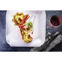 Itopfox 16-Piece Modern Black Hammered Silverware Set With Ultra Sharp 2-IN-1 Serrated Knives, Stainless Steel Flatware Set, Titanium Plated Cutlery -Kid's Home GUEST 81fdcbc8 a13c 4c27 8c3c 0a279634357d