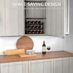 Itopfox Bamboo Wine Rack Countertop, 3-Tier 12 Bottles Wine Storage Shelf For Kitchen Pantry Cabinet - Dark Brown 10 Itopfox Bamboo Wine Rack Countertop, 3-Tier 12 Bottles Wine Storage Shelf For Kitchen Pantry Cabinet - Dark Brown -Kid's Home GUEST 821ab56c 7b98 4591 8ea6 829a53bdcb22