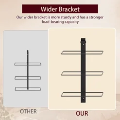 Itopfox 12 Bottle Wall-Mounted Wine Rack, Detachable Storage Organizer Used As One Or Four, DIY Wall Hanging Bottle Holder For Dining Room, Bar -Kid's Home GUEST 834cb1f6 eded 41d7 990d 94688298ce97