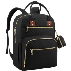 Itopfox Large Capacity Diaper Backpack For Travel With Changing Pad, Stroller Straps & Pacifier Case, Black -Kid's Home GUEST 84a42b5d 2826 4b34 a49b afcae754e056