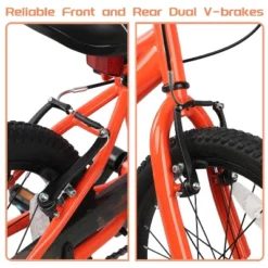 Itopfox Retro Style Kids Bike For Boys And Girls, High Carbon Steel Bicycle With Adjustable Handlebars And Seat, Dual V-Brakes, Kickstand -Kid's Home GUEST 853491d6 9169 4695 8464 66baed0083c2