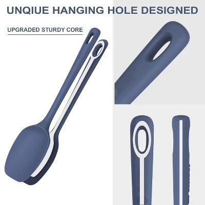 Itopfox 5-Piece Silicone Spatula Set, Food Grade Rubber Spatulas With Ergonomic Grip, Heat Resistant For Nonstick Cookware, Cooking, Baking 4 Itopfox 5-Piece Silicone Spatula Set, Food Grade Rubber Spatulas With Ergonomic Grip, Heat Resistant For Nonstick Cookware, Cooking, Baking - Image 4