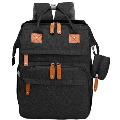 Itopfox Large Capacity Diaper Backpack With Detachable Changing Station, Baby Essentials Organizer For Boys & Girls, Black 7 Itopfox Large Capacity Diaper Backpack With Detachable Changing Station, Baby Essentials Organizer For Boys & Girls, Black - Image 7