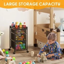 Itopfox Rolling Utility Cart With 3 Drawers, Craft Organizer And Storage With DIY Divider, Lockable Wheels, Multi-Functional Storage For Art Supplies 14 Itopfox Rolling Utility Cart With 3 Drawers, Craft Organizer And Storage With DIY Divider, Lockable Wheels, Multi-Functional Storage For Art Supplies -Kid's Home GUEST 879b4e8d 7be1 4061 b922 066407c6df23