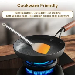 Itopfox 8-Piece Kitchen Utensils Set With Heat-Resistant Silicone Heads & Stainless Steel Handles, Includes Spatula Tongs, Spoon, Ladle, Pasta Server -Kid's Home GUEST 88436f99 7343 4c0c 9b88 d6187016960f