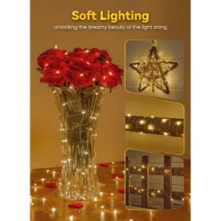 Itopfox Fairy Lights With Remote, 100 LED Waterproof String Lights Indoor Outdoor, Starry Twinkle Light For Christmas Home Bedroom Wedding DIY -Kid's Home GUEST 885793ac 955e 490c 9cef 9a589ee3c742