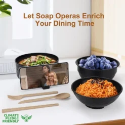 Itopfox Ramen Bowl Set With Chopsticks And Spoon, Microwave Pasta Cooker, College Dorm Essentials For Girls And Guys (Black) -Kid's Home GUEST 88b3e582 13a9 49e9 a0bf 2fb3a6cd2ec1