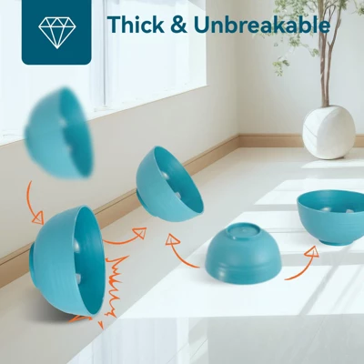 Itopfox Wheat Straw Dinnerware Set-16 Unbreakable Plates, Bowls, Cups & Sauce Dishes, Microwave & Dishwasher Safe For Kitchen, Parties & Camping 2 Itopfox Wheat Straw Dinnerware Set-16 Unbreakable Plates, Bowls, Cups & Sauce Dishes, Microwave & Dishwasher Safe For Kitchen, Parties & Camping - Image 2