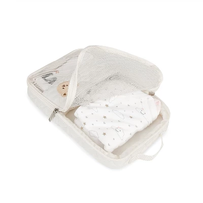 Itopfox 2-Pack Waterproof Diaper Organizer Pouches With Mesh Bag, Reusable And Washable For Cloth Diapers, White 1 Itopfox 2-Pack Waterproof Diaper Organizer Pouches With Mesh Bag, Reusable And Washable For Cloth Diapers, White