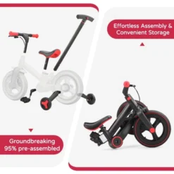 Itopfox 6-in-1 Foldable Toddler Bike With Push Handle, Training Wheels & Pedals For Kids 18-60 Months Adjustable Balance Bike For Boys & Girls -Kid's Home GUEST 8959b473 3498 4dc7 a403 2bffeb81f2d5
