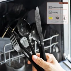 Itopfox 45-Piece Forged Stainless Steel Flatware Set With Utensil-Serving Set, Silverware For 8, Matte Satin Finish, Dishwasher Safe 11 Itopfox 45-Piece Forged Stainless Steel Flatware Set With Utensil-Serving Set, Silverware For 8, Matte Satin Finish, Dishwasher Safe -Kid's Home GUEST 896e2c17 a700 4895 a026 389715b8e893