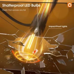 Itopfox 50FT LED Outdoor String Lights With Shatterproof Edison Bulbs, Weatherproof Strand For Patio, Garden, Commercial Grade Decorative Lighting -Kid's Home GUEST 8a16aaaf 8a47 4ac2 9b5a ef5cb59b6d5e