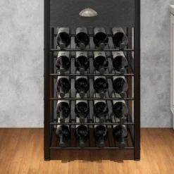 Itopfox 4-Tier Freestanding Wine Rack With Tabletop, Glass Holder, Storage Drawer For Liquor & Glasses, Industrial Style Bar Cabinet For Living Room -Kid's Home GUEST 8c4ce10e 0362 4174 9472 7b22e42f7413