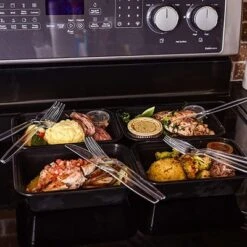 Itopfox 150 Pcs Clear Heavy Duty Plastic Silverware Set, Disposable Forks Spoons Knives For Wedding Party Supplies & Everyday Use 10 Itopfox 150 Pcs Clear Heavy Duty Plastic Silverware Set, Disposable Forks Spoons Knives For Wedding Party Supplies & Everyday Use -Kid's Home GUEST 8d0bc5ec c61b 4d80 91fb f636c5d79117