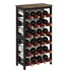 Itopfox 6-Tier Bamboo Wine Rack Freestanding Floor, 24 Bottles Wine Storage Shelves With Table Top, Stackable Display For Kitchen, Bar Rustic Brown 14 Itopfox 6-Tier Bamboo Wine Rack Freestanding Floor, 24 Bottles Wine Storage Shelves With Table Top, Stackable Display For Kitchen, Bar Rustic Brown -Kid's Home GUEST 8d53d1b6 4818 4cc1 989e 55ea7dca8af4