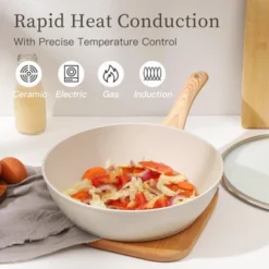 Itopfox 16-Piece Nonstick Cookware Set With Pots, Pans, Fryers, Steamer, Stewer, Silicone Spatula & Pliers, And Pot Protectors For Daily Cooking -Kid's Home GUEST 8f629f23 d044 4ad2 ad23 57749f1e25cb