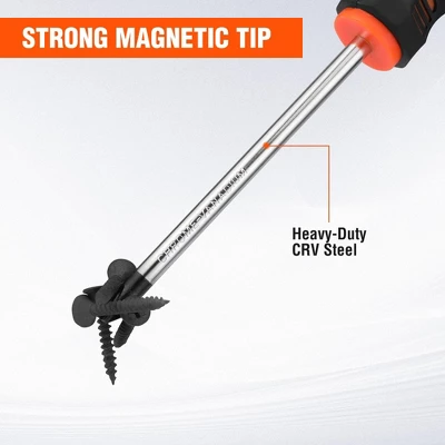 Itopfox 6-Piece Magnetic Screwdriver Set With Non-Slip Handle, Includes 3 Phillips And 3 Flat Tip Screwdrivers For DIY And Home Repairs 6 Itopfox 6-Piece Magnetic Screwdriver Set With Non-Slip Handle, Includes 3 Phillips And 3 Flat Tip Screwdrivers For DIY And Home Repairs - Image 6