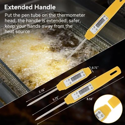 Itopfox Digital Food Thermometer With Automatic Calibration, High Accuracy Electronic Pocket Thermometer For Cooking, Meat, Liquid, Frying 4 Itopfox Digital Food Thermometer With Automatic Calibration, High Accuracy Electronic Pocket Thermometer For Cooking, Meat, Liquid, Frying - Image 4