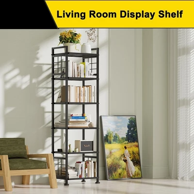 Itopfox 6-Tier Standing Storage Shelf For Bathroom, Kitchen & Laundry Room Organization, Sturdy Metal Shelving Unit Pantry Rack In Black 3 Itopfox 6-Tier Standing Storage Shelf For Bathroom, Kitchen & Laundry Room Organization, Sturdy Metal Shelving Unit Pantry Rack In Black - Image 3