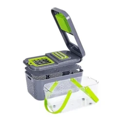 Itopfox 22-in-1 Vegetable Chopper With Container, Multi-Purpose Veggie Dicer & Food Cutter For Onion, Tomato, Includes 13 Blades & Lemon Squeezer -Kid's Home GUEST 937f5d50 ff87 4a71 bc51 8edaa7f5af58