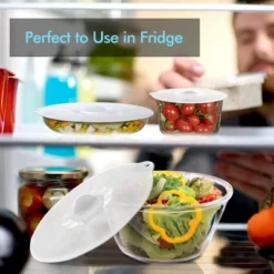 Itopfox Silicone Lids For Food Storage - BPA Free Suction Covers For Bowls, Pots, Pans, Microwave, Oven, Fridge, Dishwasher Safe, Eco-Friendly -Kid's Home GUEST 94518b0b f074 4c49 bfaa e66787ad48ff