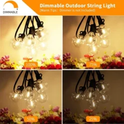 Itopfox Outdoor String Lights 200 FT With 104 Shatterproof LED Bulbs, Commercial Grade Waterproof Hanging Light For Bistro Backyard Cafe Market -Kid's Home GUEST 963b0cf4 b578 439a 858e 7b349586015e