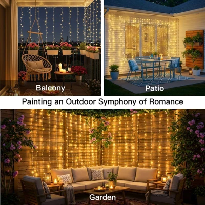 Itopfox 200 LED Curtain Lights For Bedroom, Hanging String Light Outdoor, Fairy Lights Indoor For Christmas, Dorm, Wall, Backdrop, Window, Wedding 1 Itopfox 200 LED Curtain Lights For Bedroom, Hanging String Light Outdoor, Fairy Lights Indoor For Christmas, Dorm, Wall, Backdrop, Window, Wedding