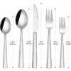 Itopfox Silverware Set For 2, 10-Piece Stainless Steel Flatware Cutlery Set, Square Edge Kitchen Utensil With Knives, Forks, Spoons, Dishwasher Safe