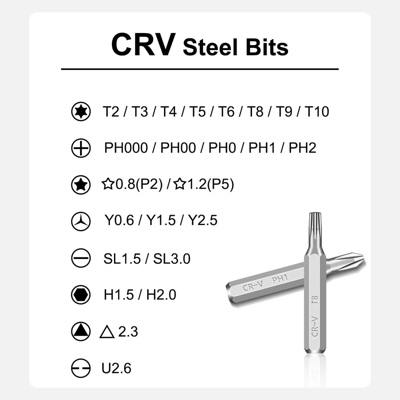 Itopfox Precision Screwdriver Set, 25 In 1 Mini Magnetic Small Screwdriver, Eyeglasses, Computer, Electronic, Watch Repair Kit With Phillips & Star 6 Itopfox Precision Screwdriver Set, 25 In 1 Mini Magnetic Small Screwdriver, Eyeglasses, Computer, Electronic, Watch Repair Kit With Phillips & Star - Image 6
