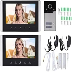 Itopfox Video Intercom System With 7in LCD Screen, HD Video Door Phone Kit For Home, 120° Wide Angle, Easy To Operate, AC100-240V (US Plug) -Kid's Home GUEST 97271aac 67bf 466f 942e cf01695cda89
