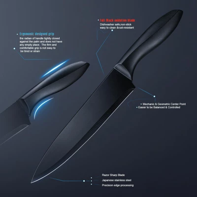 Itopfox 18-Piece Kitchen Utensils Set With Sharp Knives, Stainless Steel Holder And Cutting Board For Cooking 3 Itopfox 18-Piece Kitchen Utensils Set With Sharp Knives, Stainless Steel Holder And Cutting Board For Cooking - Image 3