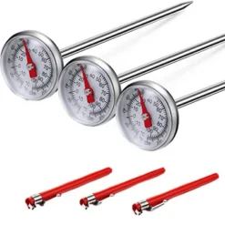 Itopfox 3-Pack Instant Read Dial Thermometer With Calibration Sleeves For Coffee, Chocolate, Milk Foam, And Beverages -Kid's Home GUEST 97ff7255 a678 49b6 85c6 8179a0f573b0
