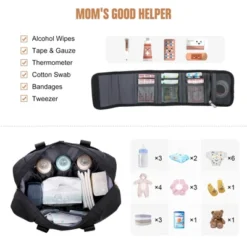 Itopfox Large Waterproof Diaper Tote With Changing Pad, Multi-Pocket Design For Baby Essentials, Travel-Friendly And Durable 12 Itopfox Large Waterproof Diaper Tote With Changing Pad, Multi-Pocket Design For Baby Essentials, Travel-Friendly And Durable -Kid's Home GUEST 99093632 c1cd 46b7 aaa1 7730a89230e0