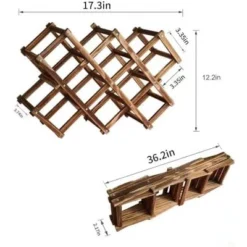 Itopfox Freestanding Stackable Wine Rack Organizer For Countertop And Cabinets With Foldable Design And Scratch-Resistant Protector -Kid's Home GUEST 999a316a 335a 427e 8b33 6b657e47ac0b