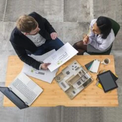 Itopfox Modern Bamboo Computer Desk With 2 Drawers, Home Office Study Table, Simple Makeup Workstation For Gaming, Dressing, And Working 13 Itopfox Modern Bamboo Computer Desk With 2 Drawers, Home Office Study Table, Simple Makeup Workstation For Gaming, Dressing, And Working -Kid's Home GUEST 9b56d965 0dd7 499b b424 d22846ddcf39