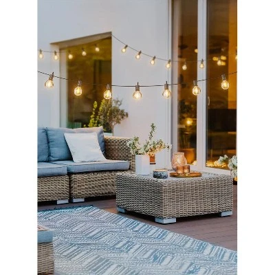 Itopfox Outdoor LED String Lights With 13 Plastic Edison Bulbs, Plug-in, Waterproof Connectable Hanging Light For Backyard Porch Balcony Party Decor 4 Itopfox Outdoor LED String Lights With 13 Plastic Edison Bulbs, Plug-in, Waterproof Connectable Hanging Light For Backyard Porch Balcony Party Decor - Image 4