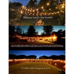 Itopfox Outdoor String Lights Waterproof 400FT Shatterproof Patio Lights With 212 Vintage Dimmable LED Edison Bulbs For Backyard Fence Garden -Kid's Home GUEST 9d1035d6 1c66 4e8d a53e 114e36645d38