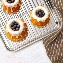 Itopfox Stainless Steel Bakeware Set, 9-Piece For Cake Cookie Loaf Muffin, Includes Round Square Rectangle Pans With Lid & Rack, Dishwasher Safe 11 Itopfox Stainless Steel Bakeware Set, 9-Piece For Cake Cookie Loaf Muffin, Includes Round Square Rectangle Pans With Lid & Rack, Dishwasher Safe -Kid's Home GUEST 9daa067c 50ab 49fa ac61 cb566bc946d1