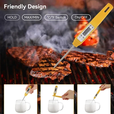 Itopfox Digital Food Thermometer With Automatic Calibration, High Accuracy Electronic Pocket Thermometer For Cooking, Meat, Liquid, Frying 5 Itopfox Digital Food Thermometer With Automatic Calibration, High Accuracy Electronic Pocket Thermometer For Cooking, Meat, Liquid, Frying - Image 5