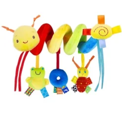 Itopfox Baby Crib Hanging Rattles Toys - Infant Worm Crib Bed Around Rattle Bell Cartoon Insect Spiral Hanging Toy For Stroller Car Seat -Kid's Home GUEST a04a6a3d 3d3d 48d7 a1b5 118c8b40e9ab
