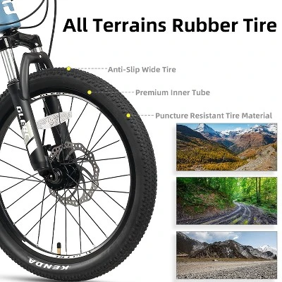 Itopfox Kids Mountain Bike For Boys And Girls, 21-Speed Bicycle With Front Suspension And Disc Brakes, Multiple Colors For Ages 6-14 3 Itopfox Kids Mountain Bike For Boys And Girls, 21-Speed Bicycle With Front Suspension And Disc Brakes, Multiple Colors For Ages 6-14 - Image 3