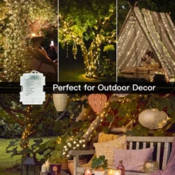 Itopfox 200 LED Outdoor String Lights, Warm White Christmas Fairy Light With Remote, Twinkle Lights For Bedroom, Dorm, Patio, Tapestry, Backyard -Kid's Home GUEST a20ff807 311c 4a39 aa76 358e6ebce3e6