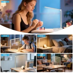 Itopfox White LED Desk Lamp With USB Charging Port, 5 Lighting Modes, Touch Control, 30/60 Minute Timer, Dimmable For Reading, Studying, Working 11 Itopfox White LED Desk Lamp With USB Charging Port, 5 Lighting Modes, Touch Control, 30/60 Minute Timer, Dimmable For Reading, Studying, Working -Kid's Home GUEST a27f826f 1562 4a94 8dca 30f0705ccc6e