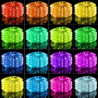 Itopfox 33FT Color Changing Rope Lights With Remote, Waterproof LED String Lights For Outdoor Christmas Decor, Indoor Bedroom, 16 Vibrant Colors 1 Itopfox 33FT Color Changing Rope Lights With Remote, Waterproof LED String Lights For Outdoor Christmas Decor, Indoor Bedroom, 16 Vibrant Colors